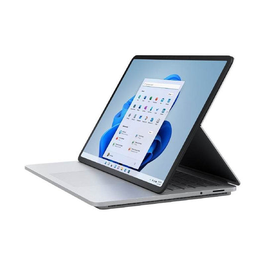 Microsoft Surface Laptop Studio in standard laptop mode.