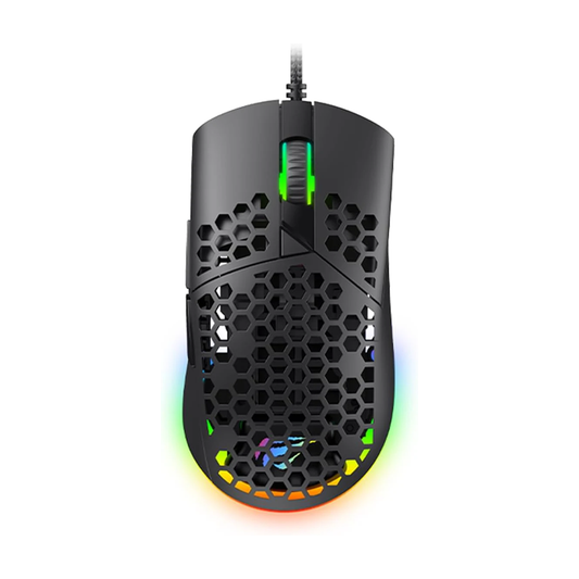 Havit MS1036 RGB Wired Gaming Mouse – 7200DPI, 7 Programmable Keys, Ergonomic, Black