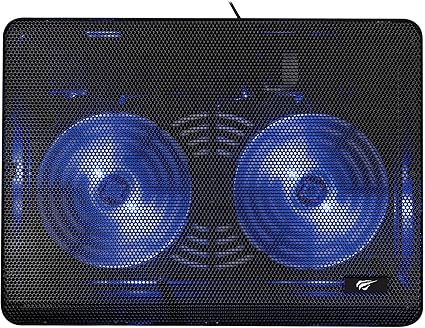 Havit F2035 Laptop Cooling Pad – Slim, Ergonomic Stand for 14"–15.6" Laptops – USB Powered Cooling Base with Popup Stand