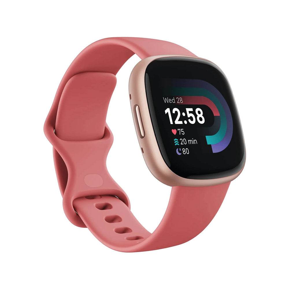 Google Fitbit Versa 4 Fitness Smartwatch with built-in GPS and up to 6 days battery life - compatible with iOS 15 or higher & Android OS 9.0 or higher, Black/Graphite - HTT Mobiles