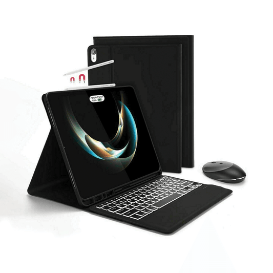Jelly Comb Keyboard Case for iPad Air 4 (10.9", 2020) – Wireless Bluetooth Keyboard with Touchpad, Auto Sleep/Wake, Adjustable Stand, Protective Cover