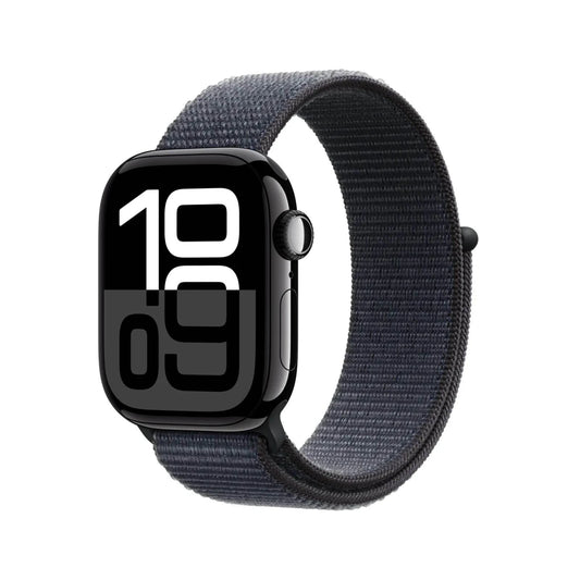 Apple Watch Series 10 GPS 46mm – Jet Black Aluminium Case with Sport Band - HTT Mobiles