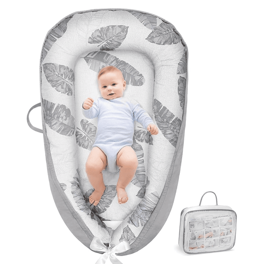 Baby Lounger Bed Nest Pod – Portable, Hypoallergenic & Breathable Cotton for Newborns (0 - 12 Months) - HTT Mobiles