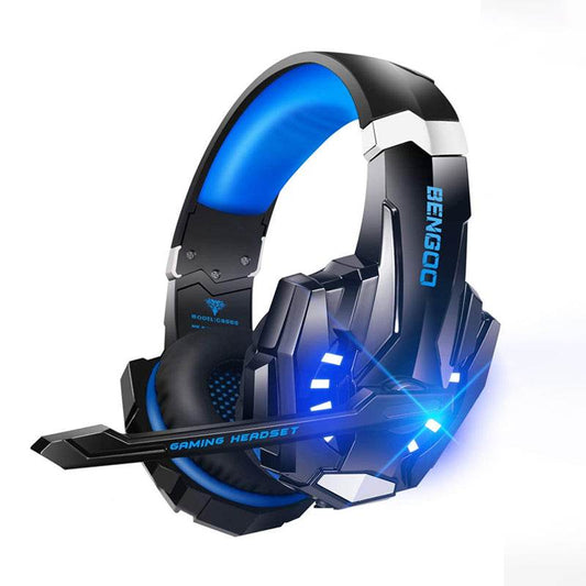 Bengoo G9000 Stereo Gaming Headset – Noise Cancelling Mic, LED Light, Bass Surround (Multi - Platform) - HTT Mobiles