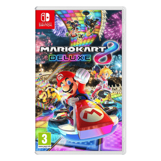 Mario Kart 8 Deluxe (Nintendo Switch) – Definitive Racing Game, 48 Tracks (French Box / Plays in English) - HTT Mobiles