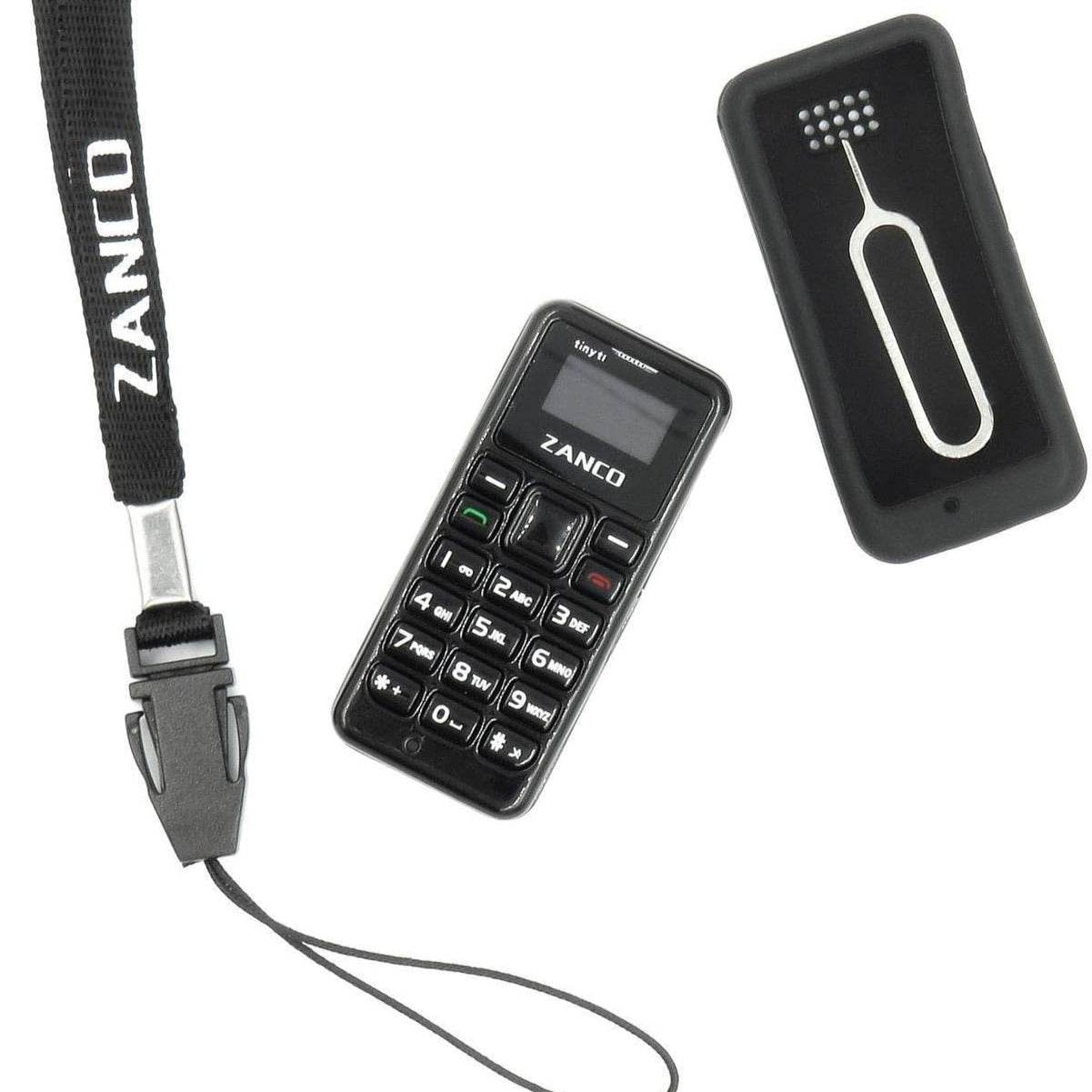 Zanco Tiny T1 - World's Smallest Mobile Phone (Black) - HTT Mobiles