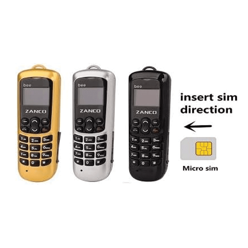 ZANCO BEE (B33) PHONE WORLDS SMALLEST THINNEST MOBILE SMS BT MUSIC BT DIALER - HTT Mobiles