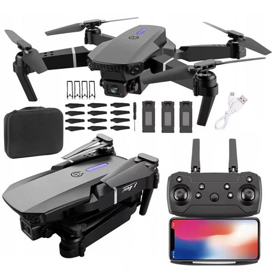 4K GPS Dual HD Camera Drones WiFi Foldable With 3 Batteries by HTT Global - HTT Mobiles