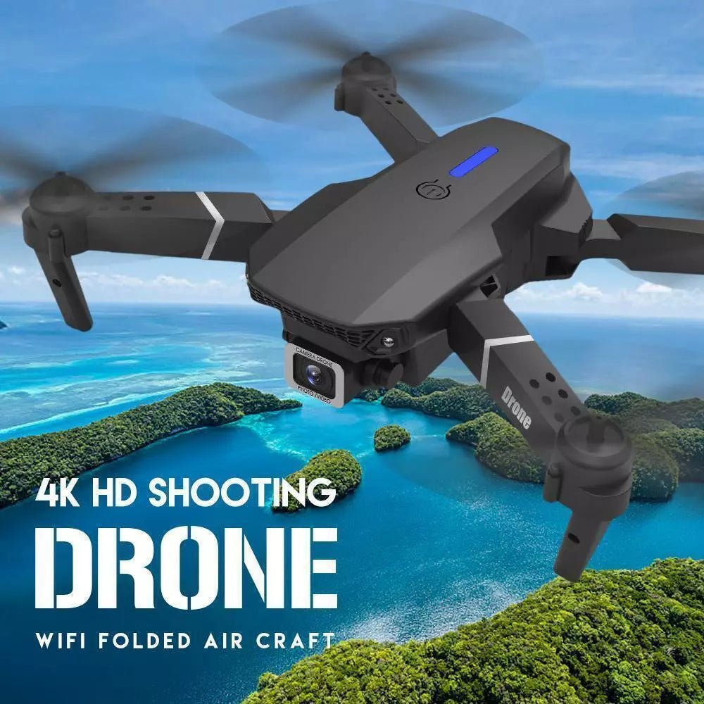 4K GPS Dual HD Camera Drones WiFi Foldable With 3 Batteries by HTT Global - HTT Mobiles