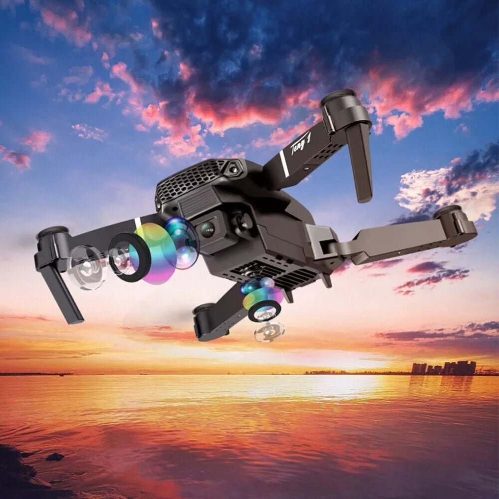 4K GPS Dual HD Camera Drones WiFi Foldable With 3 Batteries by HTT Global - HTT Mobiles