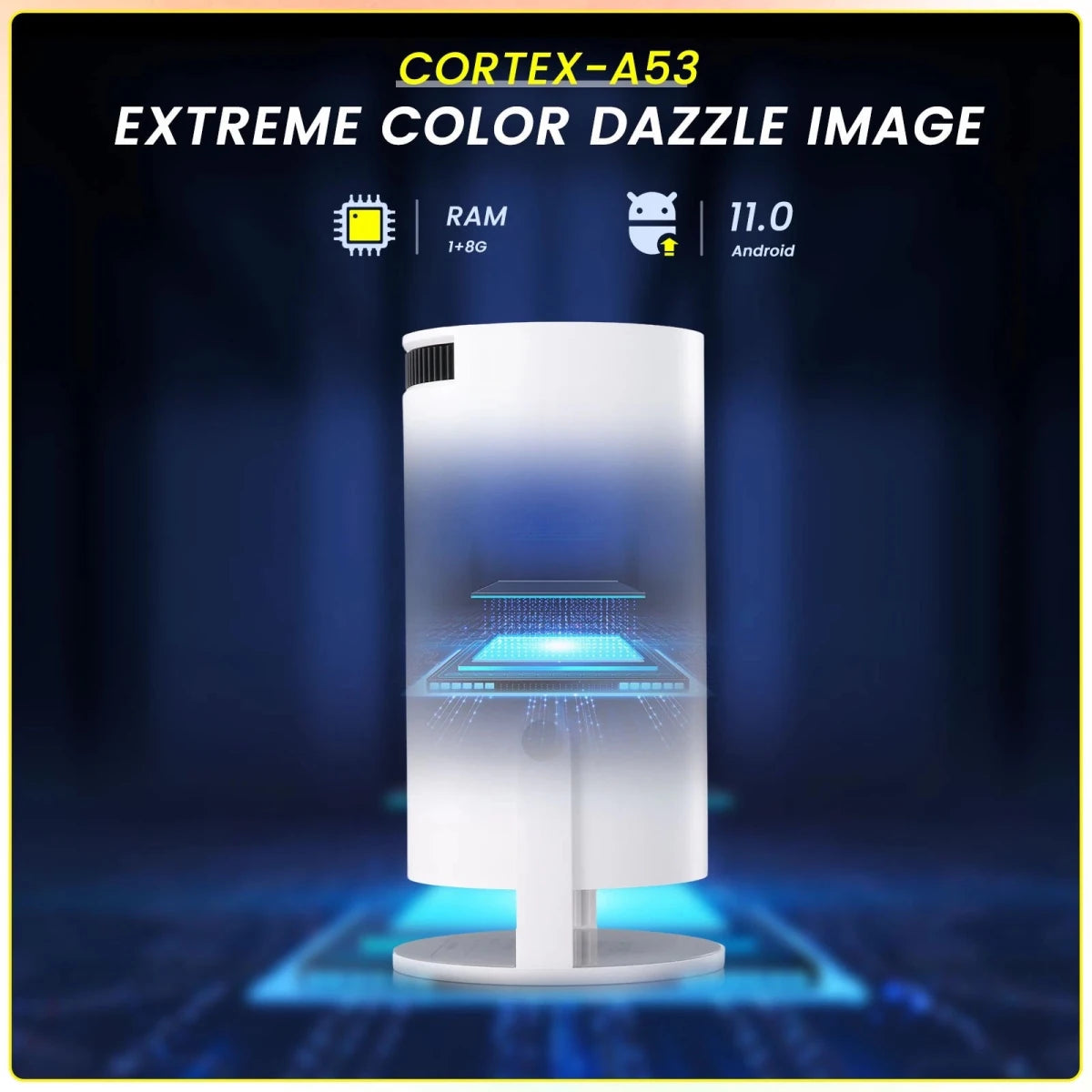 4K Smart Projector with WiFi & Bluetooth - HTT Mobiles
