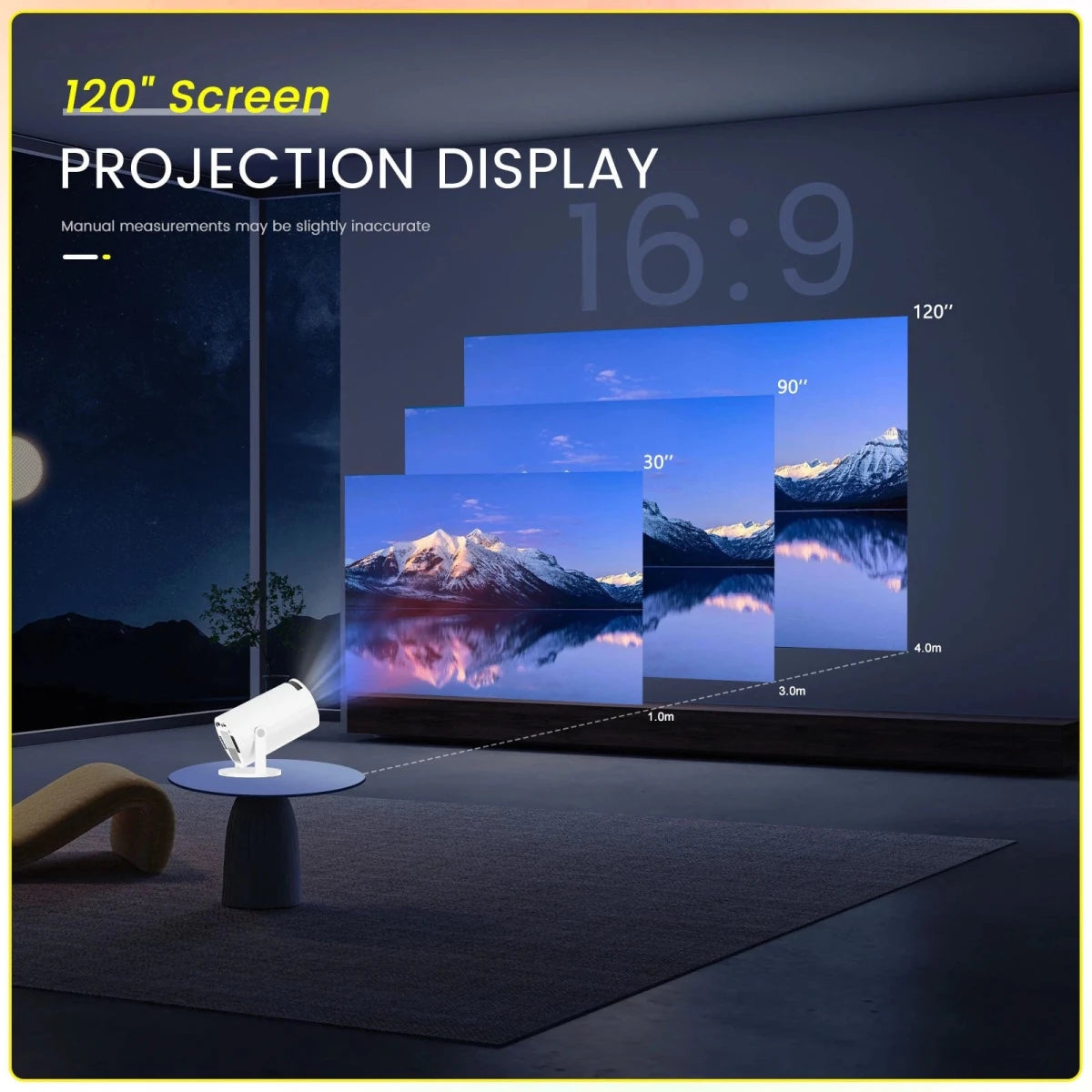 4K Smart Projector with WiFi & Bluetooth - HTT Mobiles