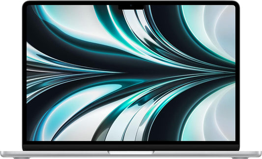 Apple 2022 MacBook Air laptop with M2 chip: 13.6-inch Liquid Retina display, 8GB RAM, 512GB SSD storage, backlit keyboard, 1080p FaceTime HD camera. Works with iPhone and iPad; Silver, Brand New, Sealed