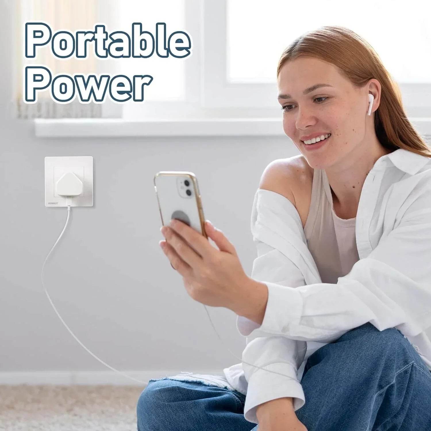 3 Pack UK USB Wall Charger Plug – High-Efficiency 3-Pin Mains Adapter | 5V/2A Single Port Fast USB Plug for iPhone, Samsung, Tablets & More – Compact & Safe Charging - HTT Mobiles