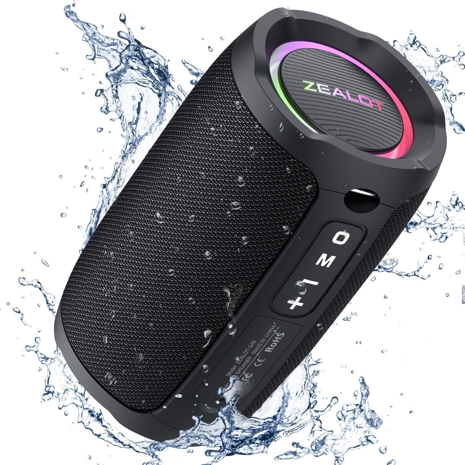ZEALOT S49 waterproof bluetooth speaker with RGB lights