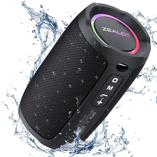 ZEALOT S49 waterproof bluetooth speaker with RGB lights