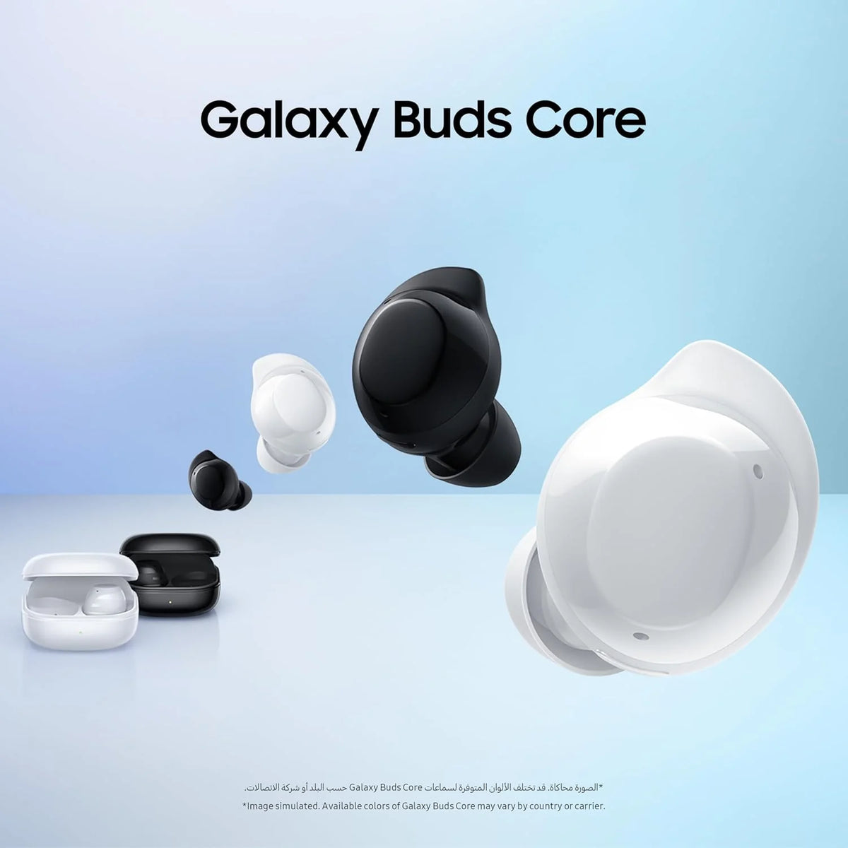 Samsung Galaxy Buds core with Active Noise Cancellation and Galaxy AI voice translation New