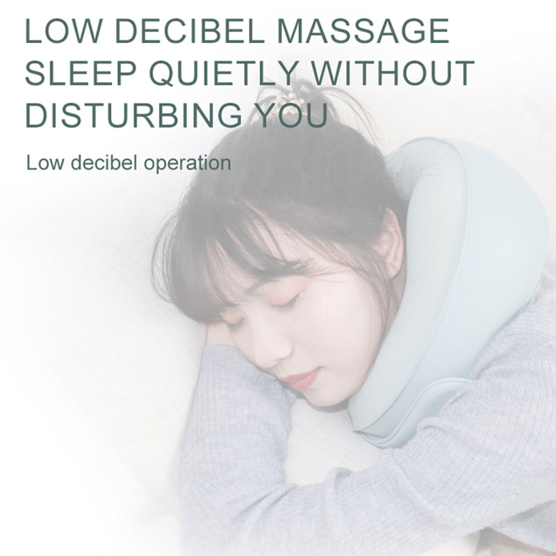 Neck Massager  with Heat - Cervical Pillow Deep Tissue Kneading for Back - Rechargeable Cordless 3D Kneading Massage Cushion Relieve Muscle Pain, for Home, Women Ideal Gift (Green)