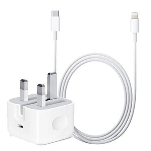 Official Apple iPhone Fast Charger 20W and Cable (C to Lightning)