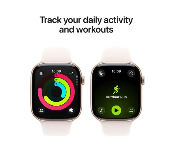 Apple Watch Series 11 Smartwatch 46mm Rose Gold Aluminium Light Blush Sport Band S/M