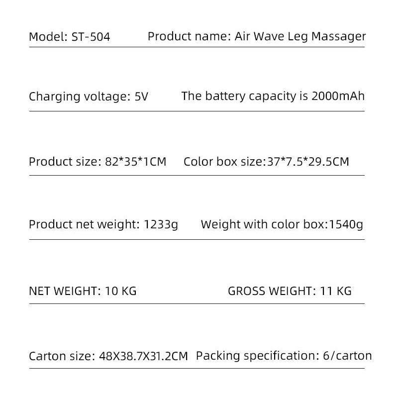 Air Compression Leg Massager - HTT Mobiles