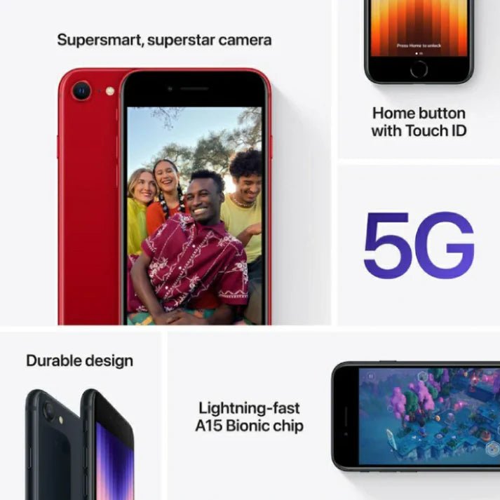 Apple iPhone SE 2022 - Unlocked - HTT Mobiles