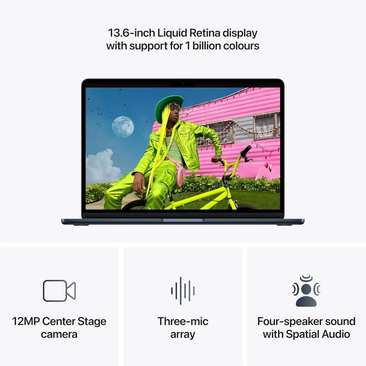Apple MacBook Air 15 & 13-inch M5 – 10-Core CPU, 10-Core GPU, 16GB RAM, 1TB SSD, Midnight - HTT Mobiles