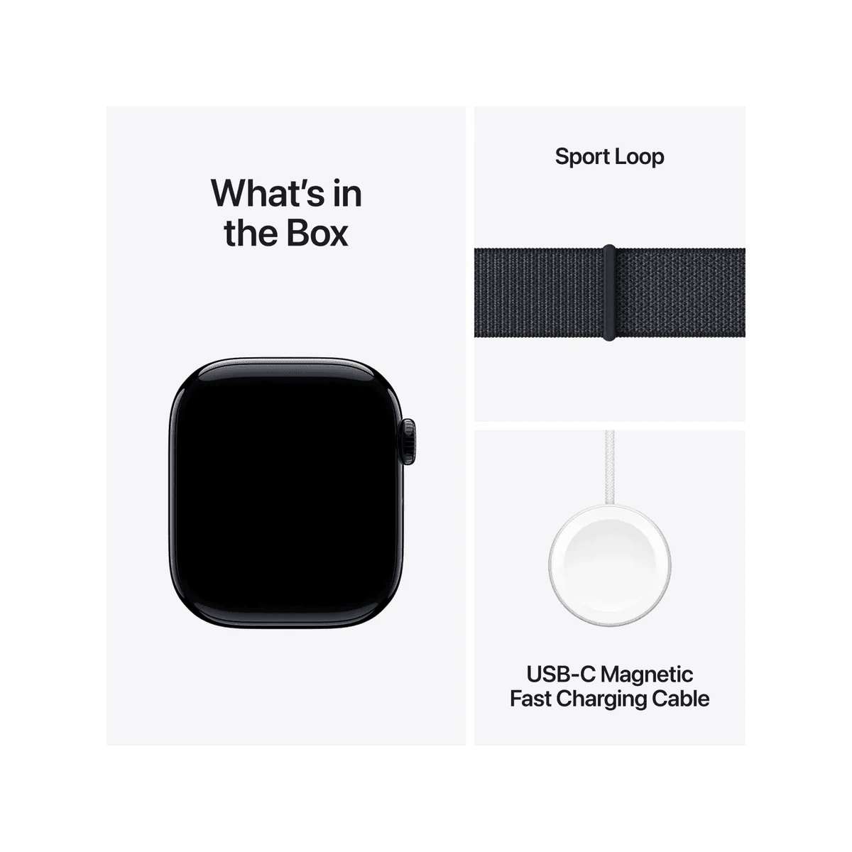 Apple Watch Series 10 GPS 46mm – Jet Black Aluminium Case with Sport Band - HTT Mobiles