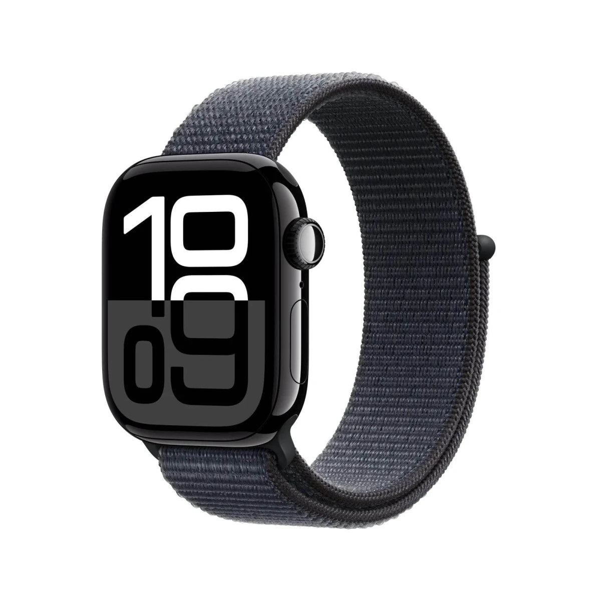 Apple Watch Series 10 GPS 46mm – Jet Black Aluminium Case with Sport Band - HTT Mobiles
