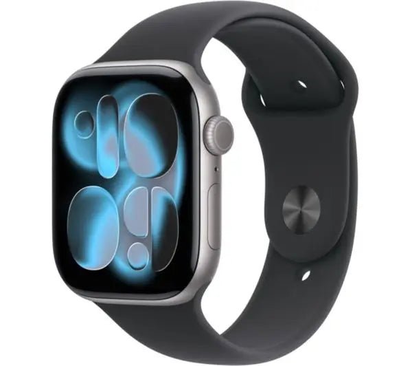 Apple Watch Series 11 Smartwatch 46mm Gray, Rose Gold, Jet Black, Aluminium Black Sport Band M/L - HTT Mobiles