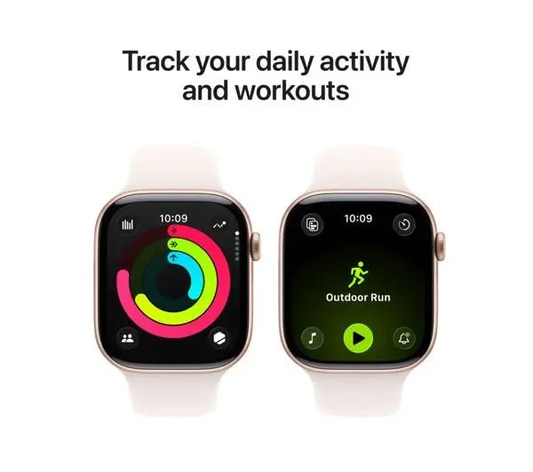 Apple Watch Series 11 Smartwatch 46mm Rose Gold Aluminium Light Blush Sport Band S/M - HTT Mobiles