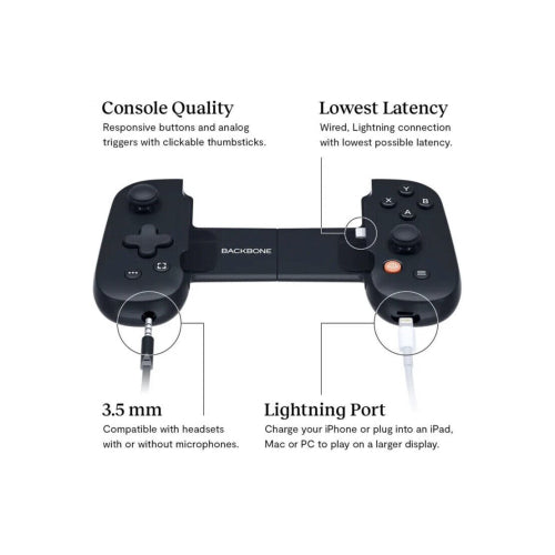 Backbone One Mobile Gaming Controller (Not for iPhone 15 series and Android)