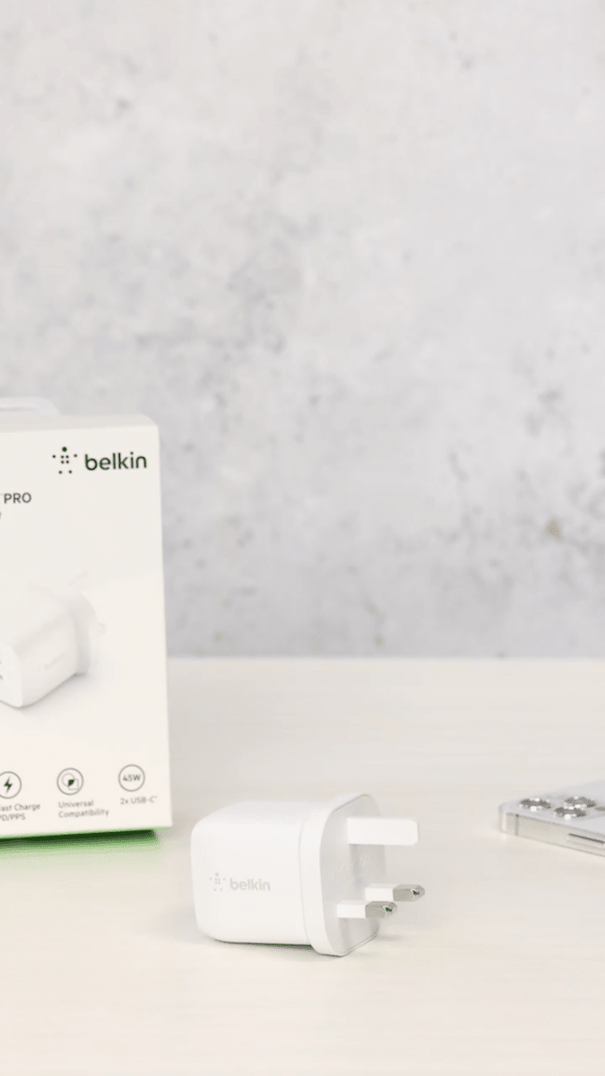 Belkin 45W Dual USB - C Wall Charger – PD 3.0 Fast Charging Adapter , - HTT Mobiles