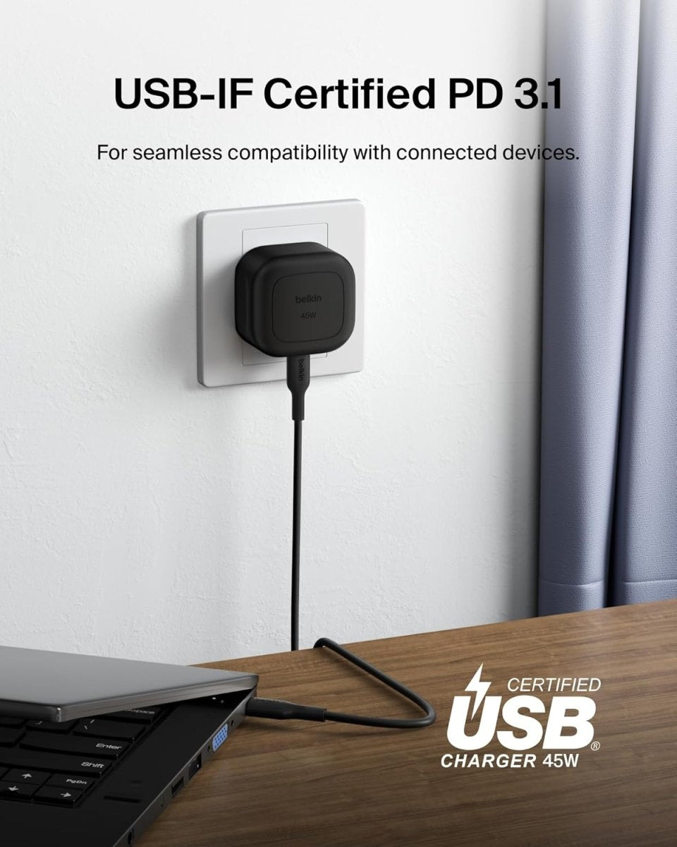 Belkin Compact Wall Charger 45W - HTT Mobiles