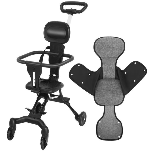 Compact Travel Pram Stroller Baby Lightweight One Hand Fold Buggy Pushchair UK - HTT Mobiles