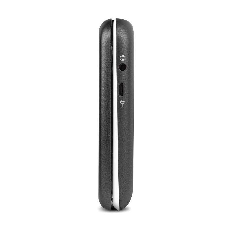 Doro 7030 4G Clamshell Mobile Phone for Seniors – WhatsApp, Facebook, GPS & Assistance Button (Black) - HTT Mobiles