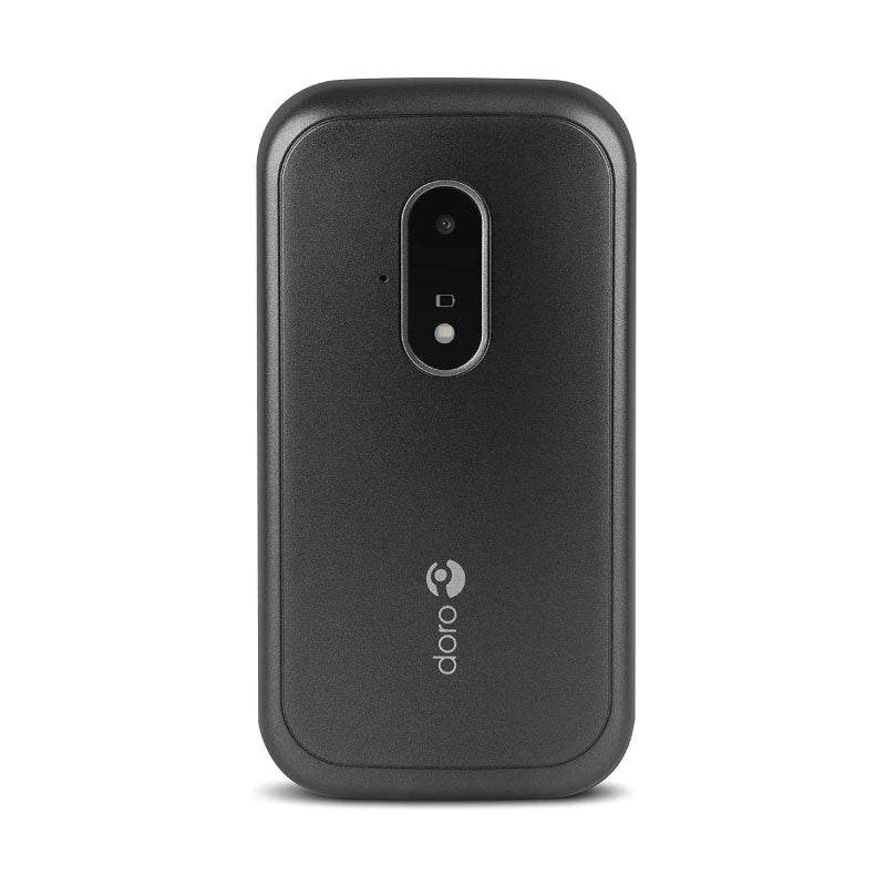 Doro 7030 4G Clamshell Mobile Phone for Seniors – WhatsApp, Facebook, GPS & Assistance Button (Black) - HTT Mobiles
