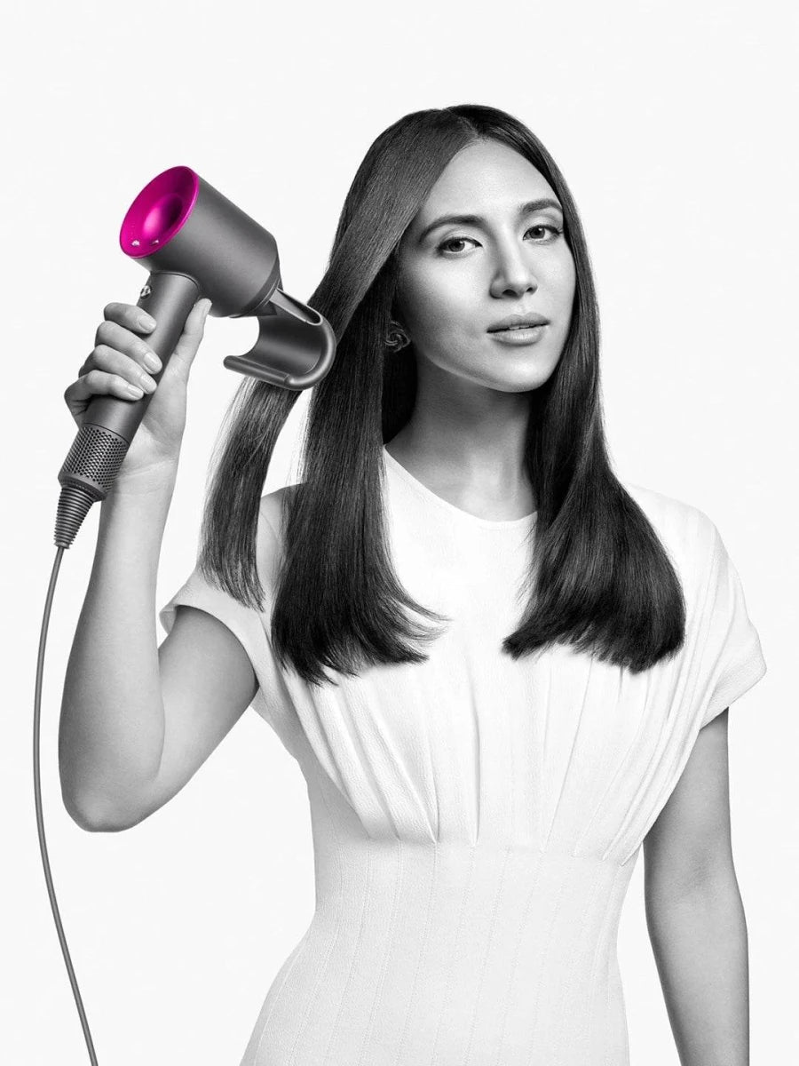 Dyson Supersonic™ Hair Dryer (Fuchsia & Nickel) – Intelligent Heat Control, Fast Drying, 5 Attachments - HTT Mobiles