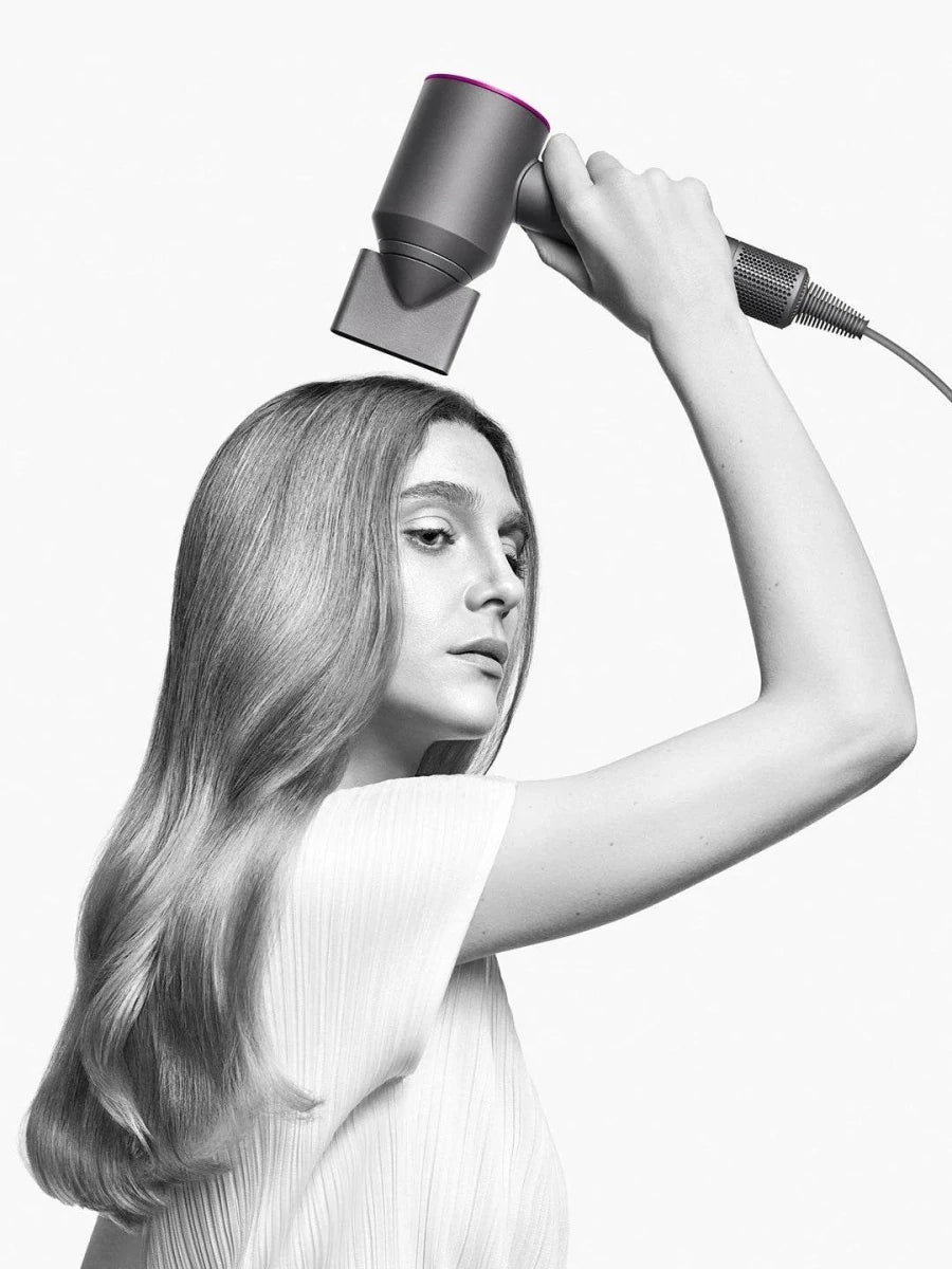 Dyson Supersonic™ Hair Dryer (Fuchsia & Nickel) – Intelligent Heat Control, Fast Drying, 5 Attachments - HTT Mobiles