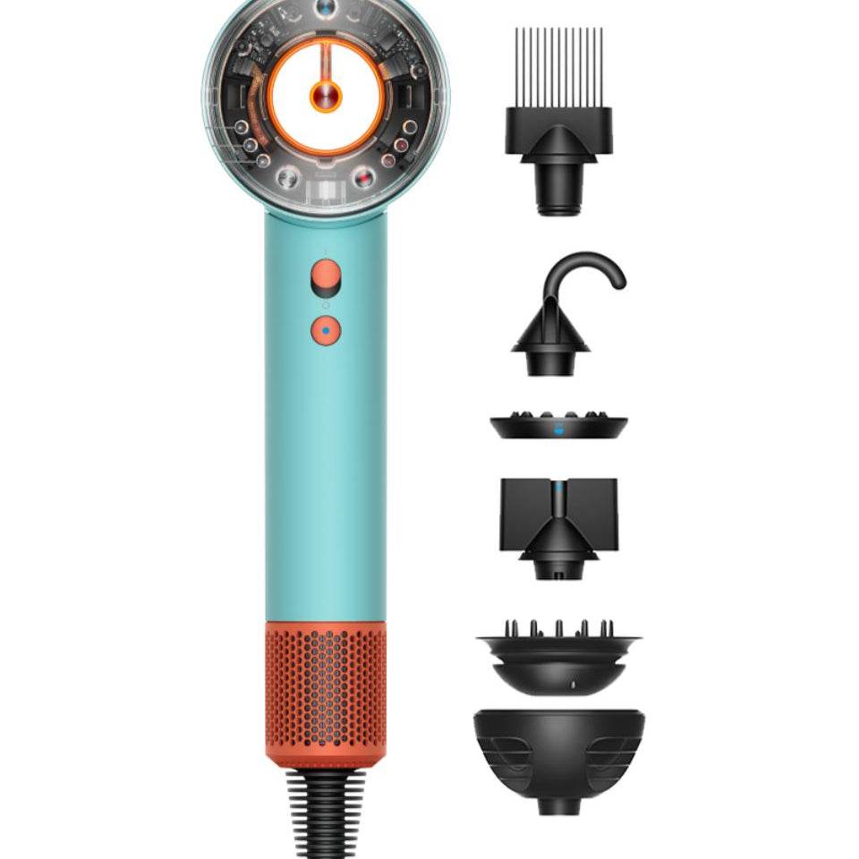 Dyson Supersonic Nural™ Hair Dryer (Ceramic Patina & Topaz) – Intelligent Scalp Protect & 5 Attachments - HTT Mobiles