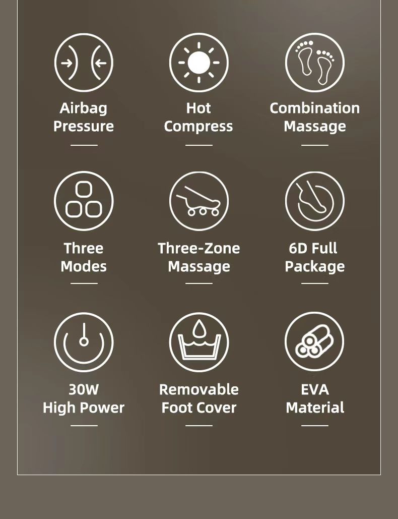 Foot Massager , Deep Kneading, Air Compression, - HTT Mobiles
