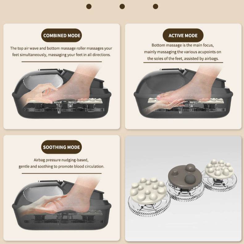 Foot Massager , Deep Kneading, Air Compression, - HTT Mobiles