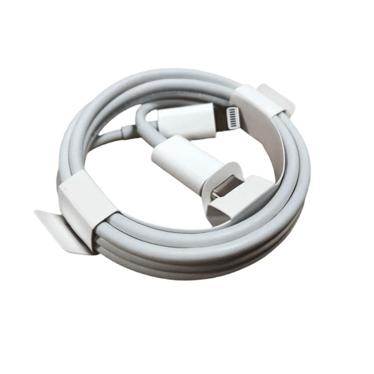 Genuine Apple USB - C to Lightning Cable – 1m (3.3ft) – OEM Fast Charge Cord for iPhone 11 - 14 Pro Max, iPad, and AirPods (White) - HTT Mobiles