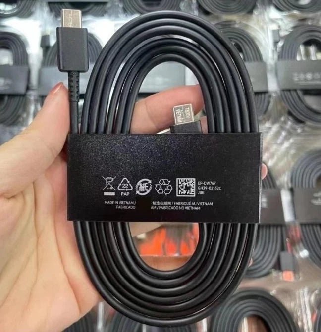 Genuine Samsung Type - C To C 5Amp Super Fast Charging Cable - HTT Mobiles