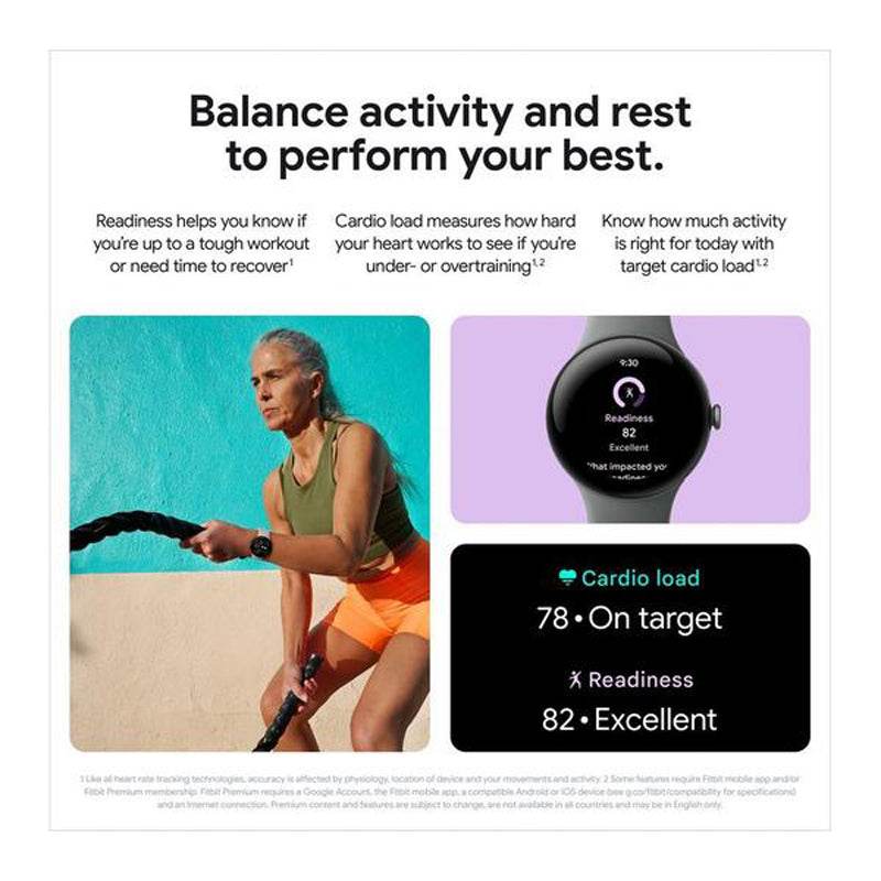 Google Pixel Watch 3 (41mm) – Obsidian Matte Black Aluminium | Actua Display, AI Fitness & 24hr Battery (Wi - Fi) - HTT Mobiles