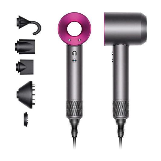 Dyson Supersonic hair dryer in Iron and Fuchsia