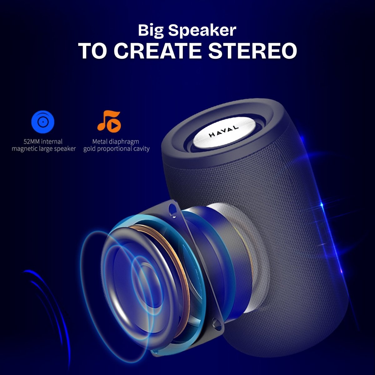 HAVAL - S32 Bluetooth Speaker Portable Wireless - HTT Mobiles