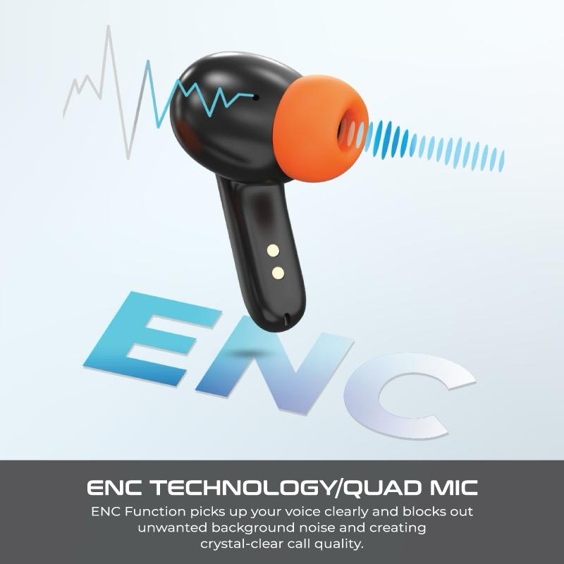 HAVAL Z40 Pro Wireless Earbuds, Noise Cancelling ,100h Playtime, Bluetooth 5.4 & IPX5 Waterproof, - HTT Mobiles