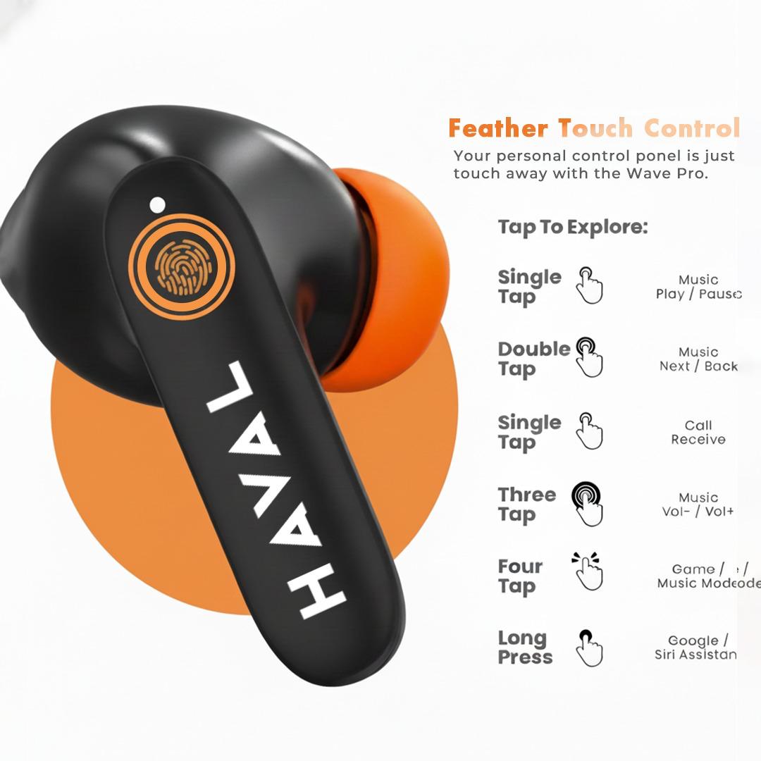 HAVAL Z40 Pro Wireless Earbuds, Noise Cancelling ,100h Playtime, Bluetooth 5.4 & IPX5 Waterproof, - HTT Mobiles