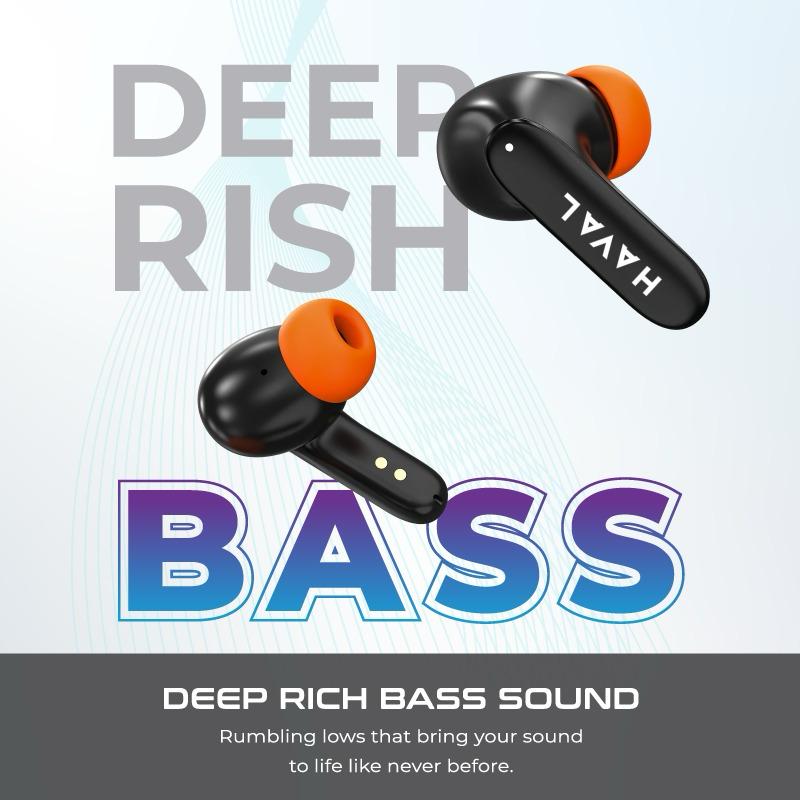 HAVAL Z40 Pro Wireless Earbuds, Noise Cancelling ,100h Playtime, Bluetooth 5.4 & IPX5 Waterproof, - HTT Mobiles